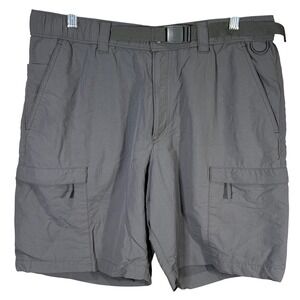 Sonoma Goods‎ For Life Men's Gray Nylon Cargo Shorts Size 38 Belted Hiking